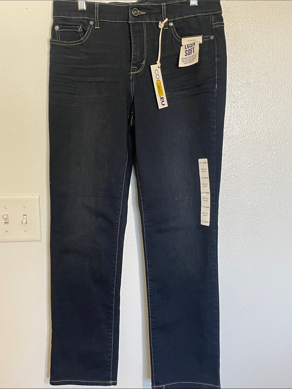 Code Bleu Women’s Straight Leg Navy Stretch Jeans